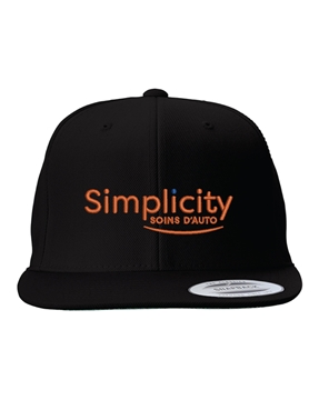 Picture of Simplicity Flat Bill Snapback Hat (French)